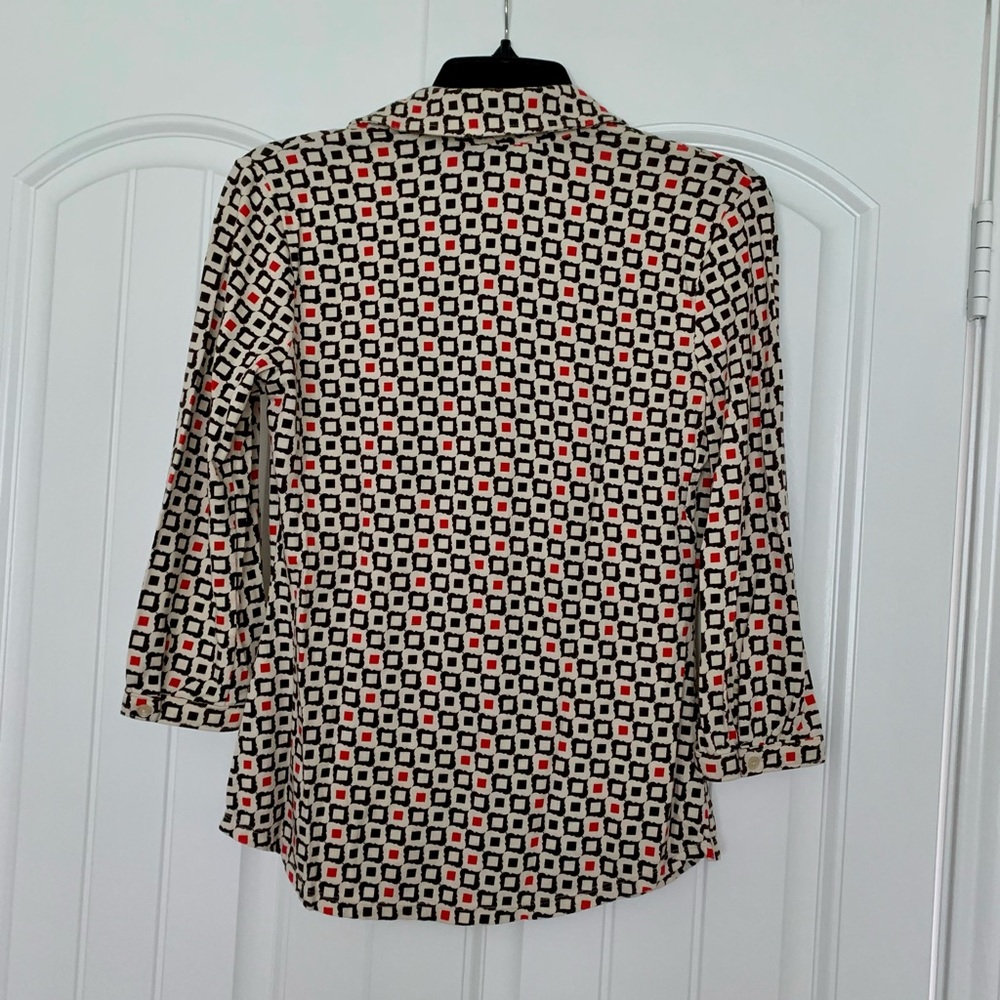 EUC ANN TAYLOR geo print top ❤️ - Picture 3 of 8